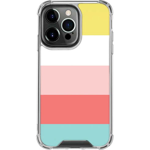 Spring Stripes iPhone 15 Pro Clear Case