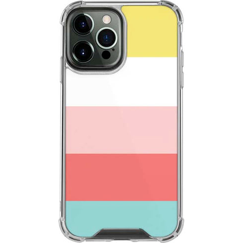 Spring Stripes iPhone 14 Pro Max Clear Case
