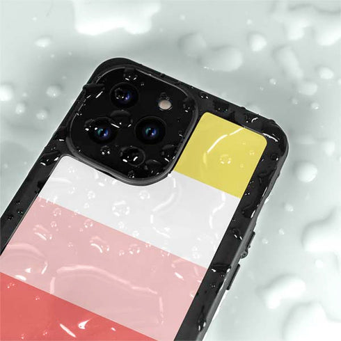 Spring Stripes iPhone 14 Pro Max Waterproof Case