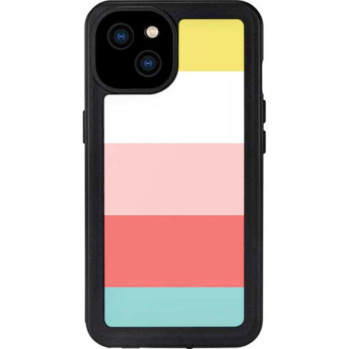 Spring Stripes iPhone 15 Plus Waterproof Case