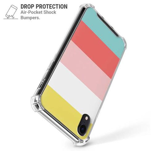 Spring Stripes iPhone XR Clear Case