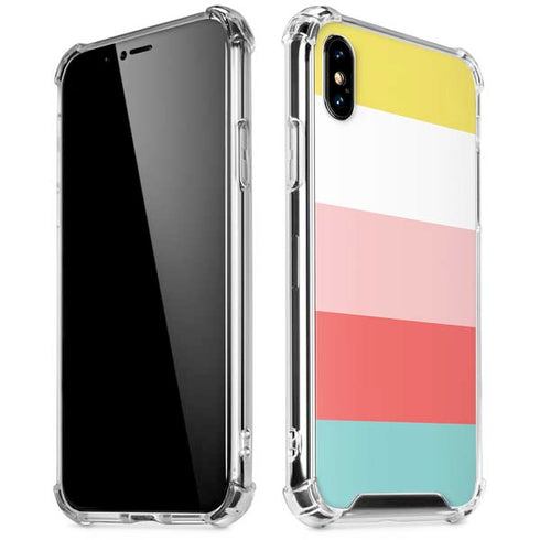Spring Stripes iPhone XS Max Clear Case