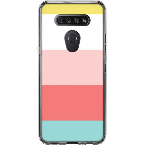 Spring Stripes LG K51/Q51 Clear Case