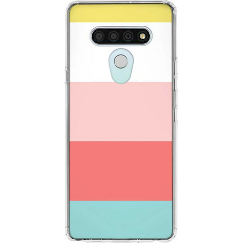 Spring Stripes LG Stylo 6 Clear Case