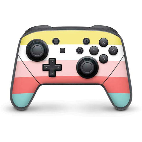Spring Stripes Nintendo Switch Pro Controller Skin