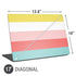 Spring Stripes Universal Laptop 17in (13.8 x 10in) Skin