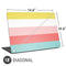 Spring Stripes Universal Laptop 18in (14.6 x 10.6in) Skin
