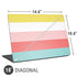 Spring Stripes Universal Laptop 18in (14.6 x 10.6in) Skin