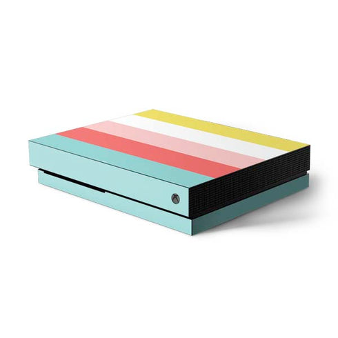 Spring Stripes Xbox One X Console Skin
