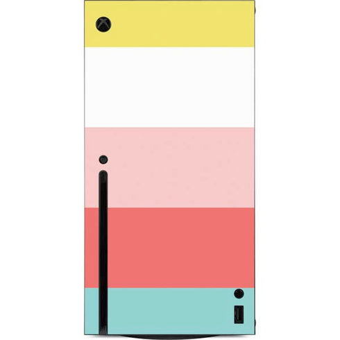 Spring Stripes Xbox Series X Console Skin