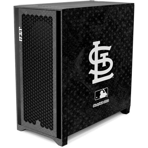 MLB St Louis Cardinals Dark Wash Corsair 4000D Tempered Glass Mid-Tower ATX Case Skin