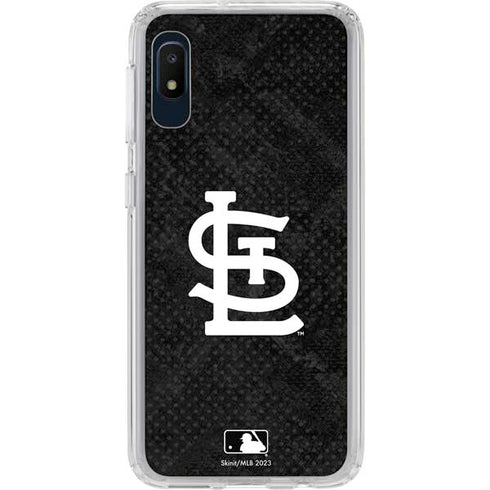MLB St Louis Cardinals Dark Wash Galaxy A10e Clear Case