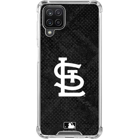 MLB St Louis Cardinals Dark Wash Galaxy A12 Clear Case