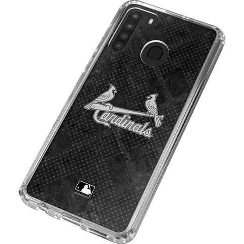 MLB St Louis Cardinals Dark Wash Galaxy A21 Clear Case