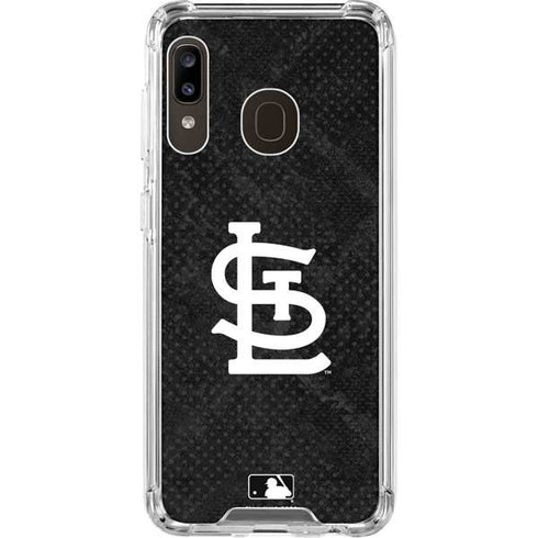 MLB St Louis Cardinals Dark Wash Galaxy A30 Clear Case