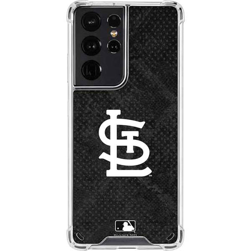 MLB St Louis Cardinals Dark Wash Galaxy S21 Ultra 5G Clear Case