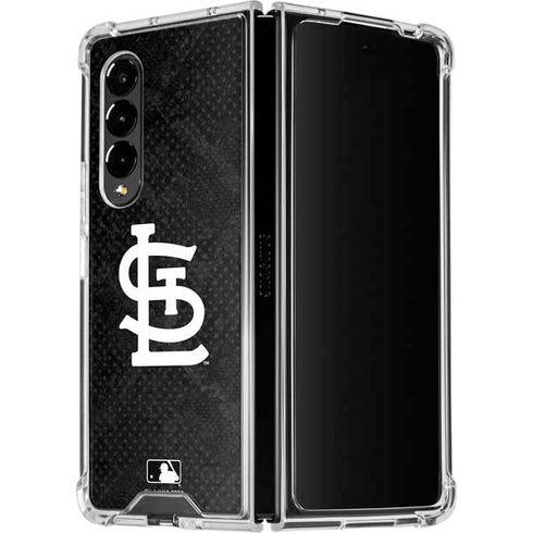 MLB St Louis Cardinals Dark Wash Galaxy Z Fold4 5G Clear Case