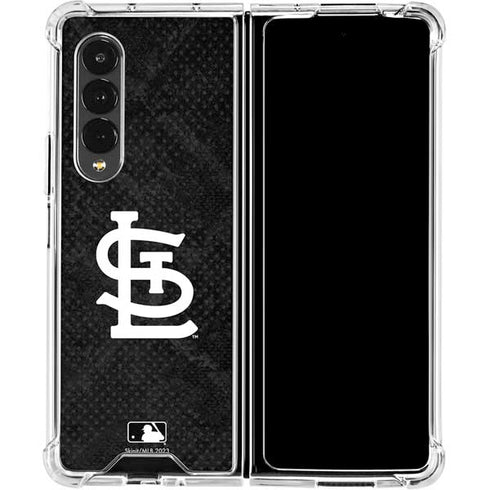 MLB St Louis Cardinals Dark Wash Galaxy Z Fold4 5G Clear Case