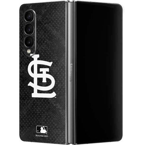MLB St Louis Cardinals Dark Wash Galaxy Z Fold4 5G Skin