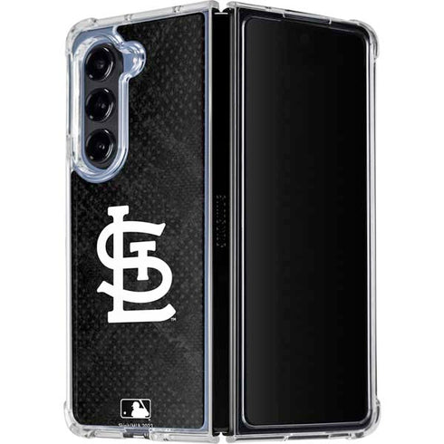 MLB St Louis Cardinals Dark Wash Galaxy Z Fold5 5G Clear Case