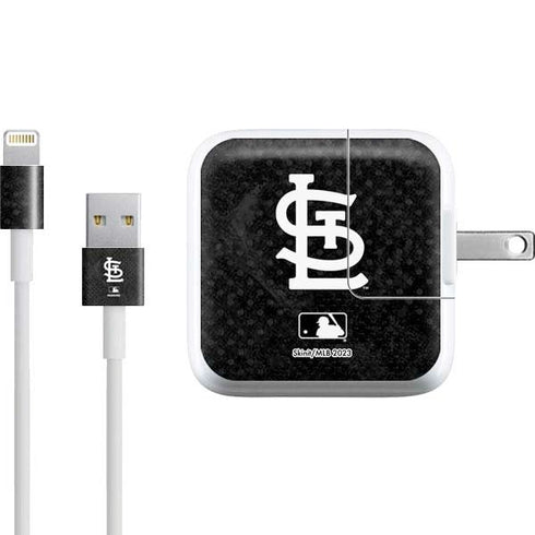 MLB St Louis Cardinals Dark Wash iPad Charger (10W USB) Skin