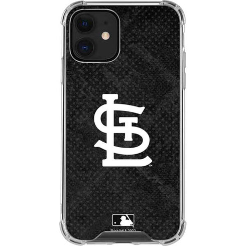 MLB St Louis Cardinals Dark Wash iPhone 12 Mini Clear Case