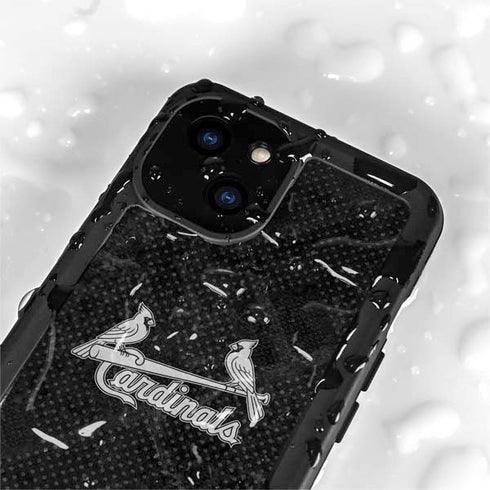 MLB St Louis Cardinals Dark Wash iPhone 13 Mini Waterproof Case