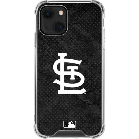 MLB St Louis Cardinals Dark Wash iPhone 14 Plus Clear Case
