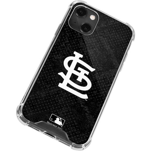 MLB St Louis Cardinals Dark Wash iPhone 15 Plus Clear Case