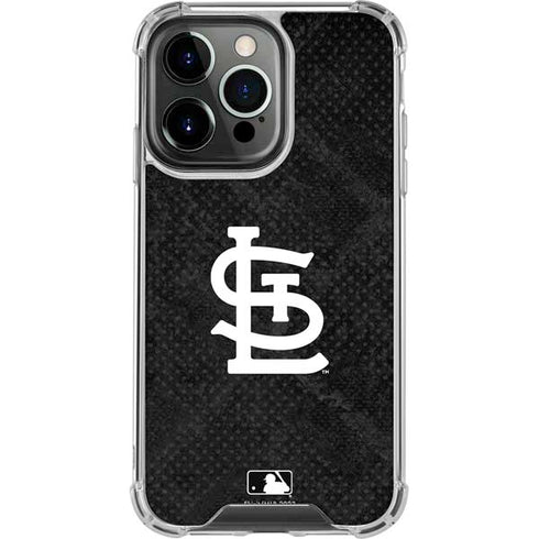 MLB St Louis Cardinals Dark Wash iPhone 14 Pro Clear Case