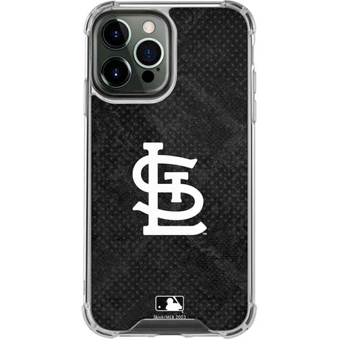 MLB St Louis Cardinals Dark Wash iPhone 14 Pro Max Clear Case