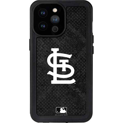MLB St Louis Cardinals Dark Wash iPhone 14 Pro Max Waterproof Case