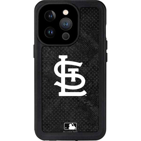 MLB St Louis Cardinals Dark Wash iPhone 14 Pro Waterproof Case