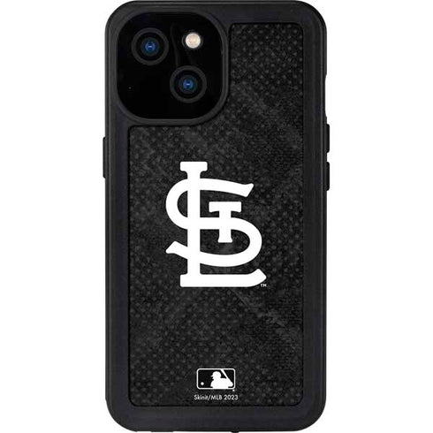 MLB St Louis Cardinals Dark Wash iPhone 15 Waterproof Case