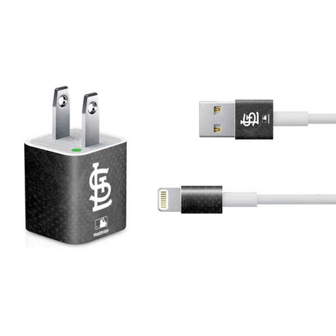 MLB St Louis Cardinals Dark Wash iPhone Charger (5W USB) Skin