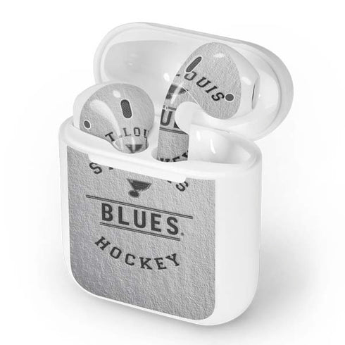 NHL St. Louis Blues Black Text Apple AirPods Skin