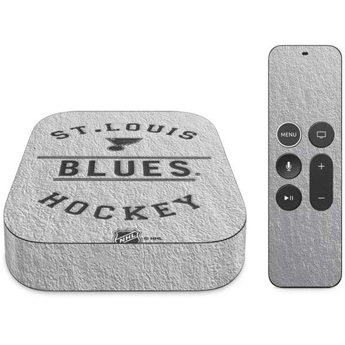 NHL St. Louis Blues Black Text Apple TV Skin