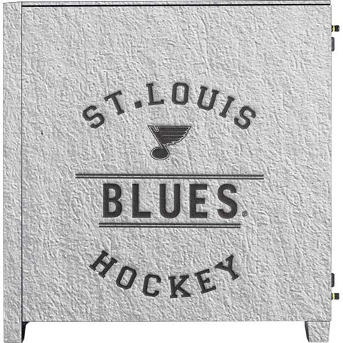 NHL St. Louis Blues Black Text Corsair 4000D Tempered Glass Mid-Tower ATX Case Skin
