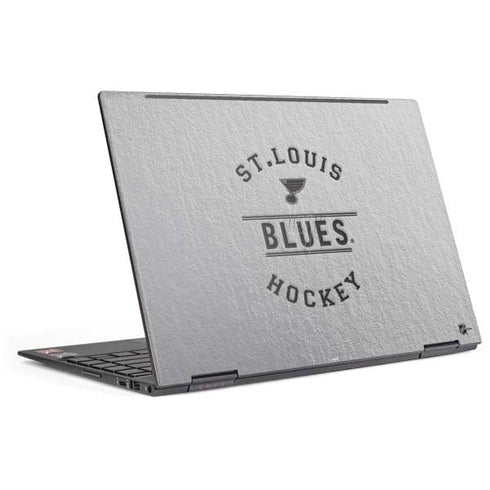 NHL St. Louis Blues Black Text HP Envy Skin