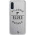 NHL St. Louis Blues Black Text Galaxy A10e Clear Case