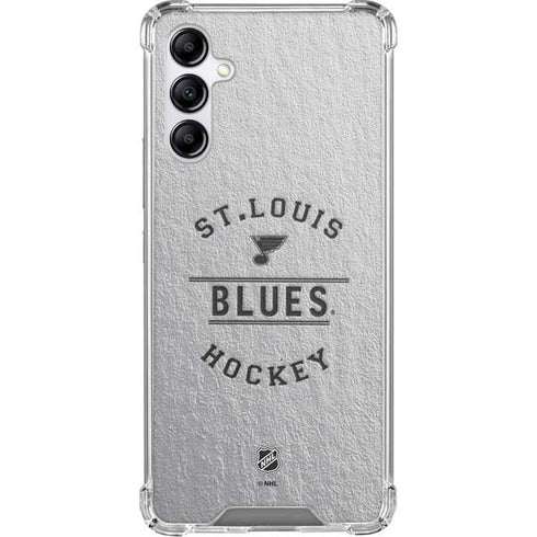 NHL St. Louis Blues Black Text Galaxy A15 5G Clear Case