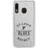 NHL St. Louis Blues Black Text Galaxy A20 Clear Case