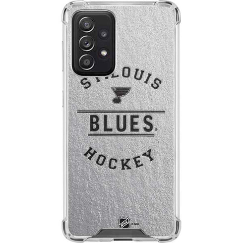NHL St. Louis Blues Black Text Galaxy A52 5G Clear Case