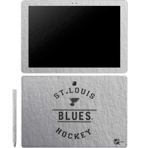 NHL St. Louis Blues Black Text Galaxy Book 12in Skin