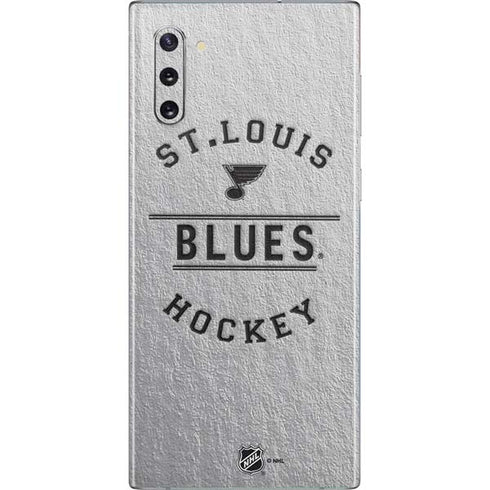 NHL St. Louis Blues Black Text Galaxy Note 10 Skin