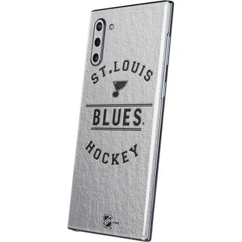 NHL St. Louis Blues Black Text Galaxy Note 10 Skin
