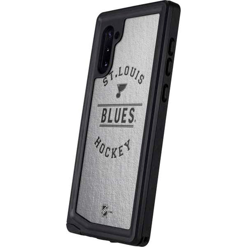 NHL St. Louis Blues Black Text Galaxy Note 10 Waterproof Case