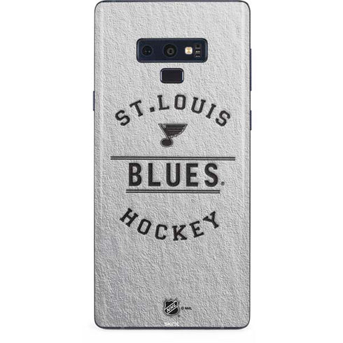 NHL St. Louis Blues Black Text Galaxy Note 9 Skin