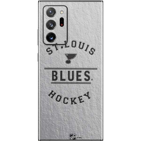 NHL St. Louis Blues Black Text Galaxy Note20 Ultra 5G Skin