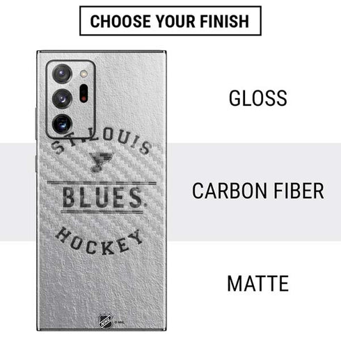NHL St. Louis Blues Black Text Galaxy Note20 Ultra 5G Skin